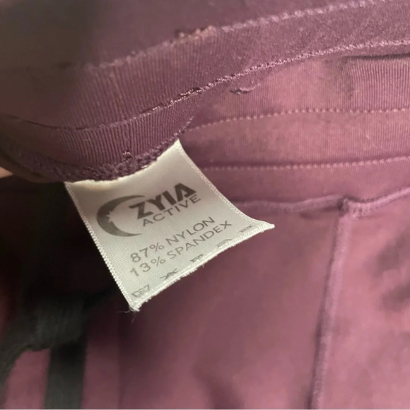 Zyia Active Plum Unwind Mid Rise Joggers - Picture 4 of 6